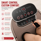 Premium Foot Spa Bath Massager with Heat 12 Rollers Digital Temperature Control Pedicure Stone Adjustable Timer Foot Soak Relaxation Home Care Device