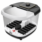 Premium Foot Spa Bath Massager with Heat 12 Rollers Digital Temperature Control Pedicure Stone Adjustable Timer Foot Soak Relaxation Home Care Device