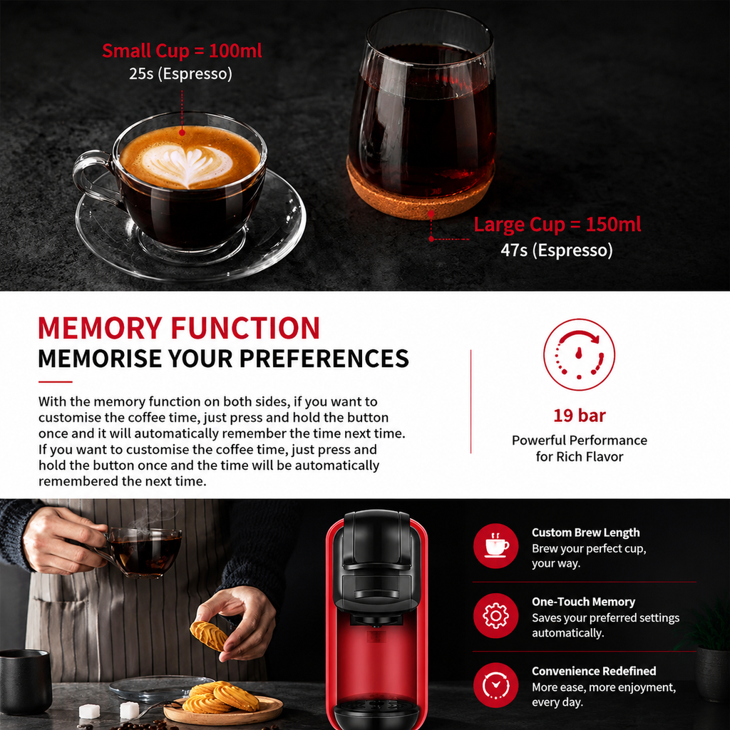 Premium Italian Capsule Coffee Machine Compact All in One Drip Americano Maker Capsule Coffee Brewer Single Serve 220V Home Office Coffee System