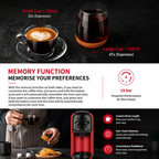 Premium Italian Capsule Coffee Machine Compact All in One Drip Americano Maker Capsule Coffee Brewer Single Serve 220V Home Office Coffee System