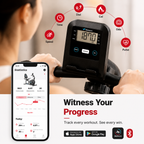 Premium Smart Bluetooth Recumbent Exercise Bike Magnetic Resistance Fitness Bike for Seniors Home Use Heart Rate Monitor App Sync Quiet Cardio Machine