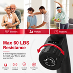 Premium Smart Bluetooth Recumbent Exercise Bike Magnetic Resistance Fitness Bike for Seniors Home Use Heart Rate Monitor App Sync Quiet Cardio Machine