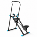 Premium Vertical Climber Machine Foldable Full Body Workout Cardio Trainer Adjustable Home Gym Climbing Machine with LCD Monitor Quiet Compact Design