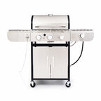 R.W.FLAME 3-Burner Propane Grill with Side Burner