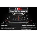 Detail K2 Rampage II – 82 x 19 Custom Mount Snow Plow Kit – RAMP8219