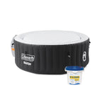 Spa Gonflable Rond En Vinyle Noir À 4 Jets Pour 4 Personnes Bestway