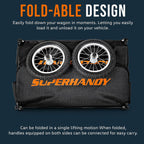 SuperHandy Lightweight Scooter Cargo Trailer GUT157 155 lbs Capacity
