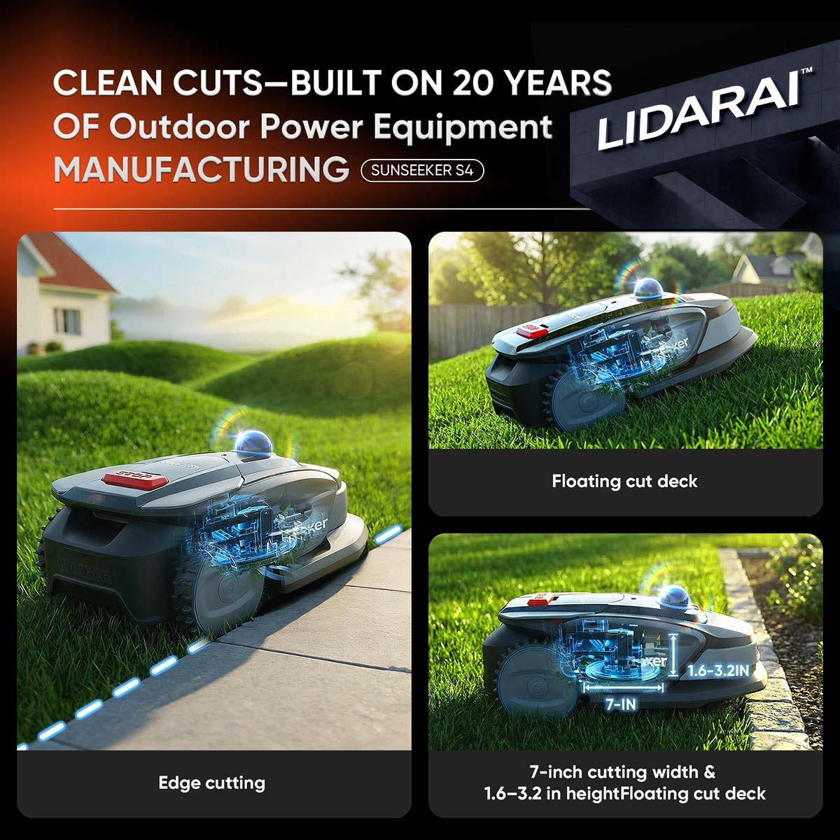 S4 Wireless AI Robot Lawn Mower