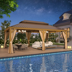 EROMMY 14X20 Outdoor Rectangle Gazebo with Canopy for Patio