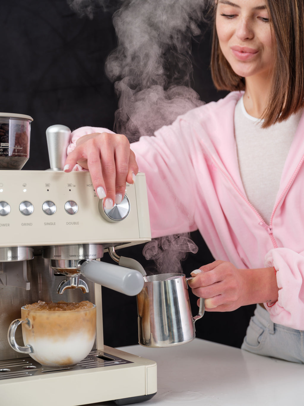 Kismile 15-Bar Espresso Coffee Machine