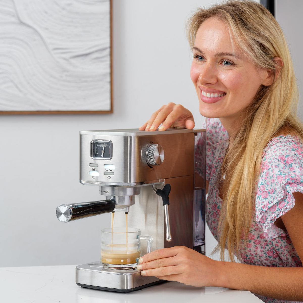 Kismile 20-bar Compact Espresso Machine