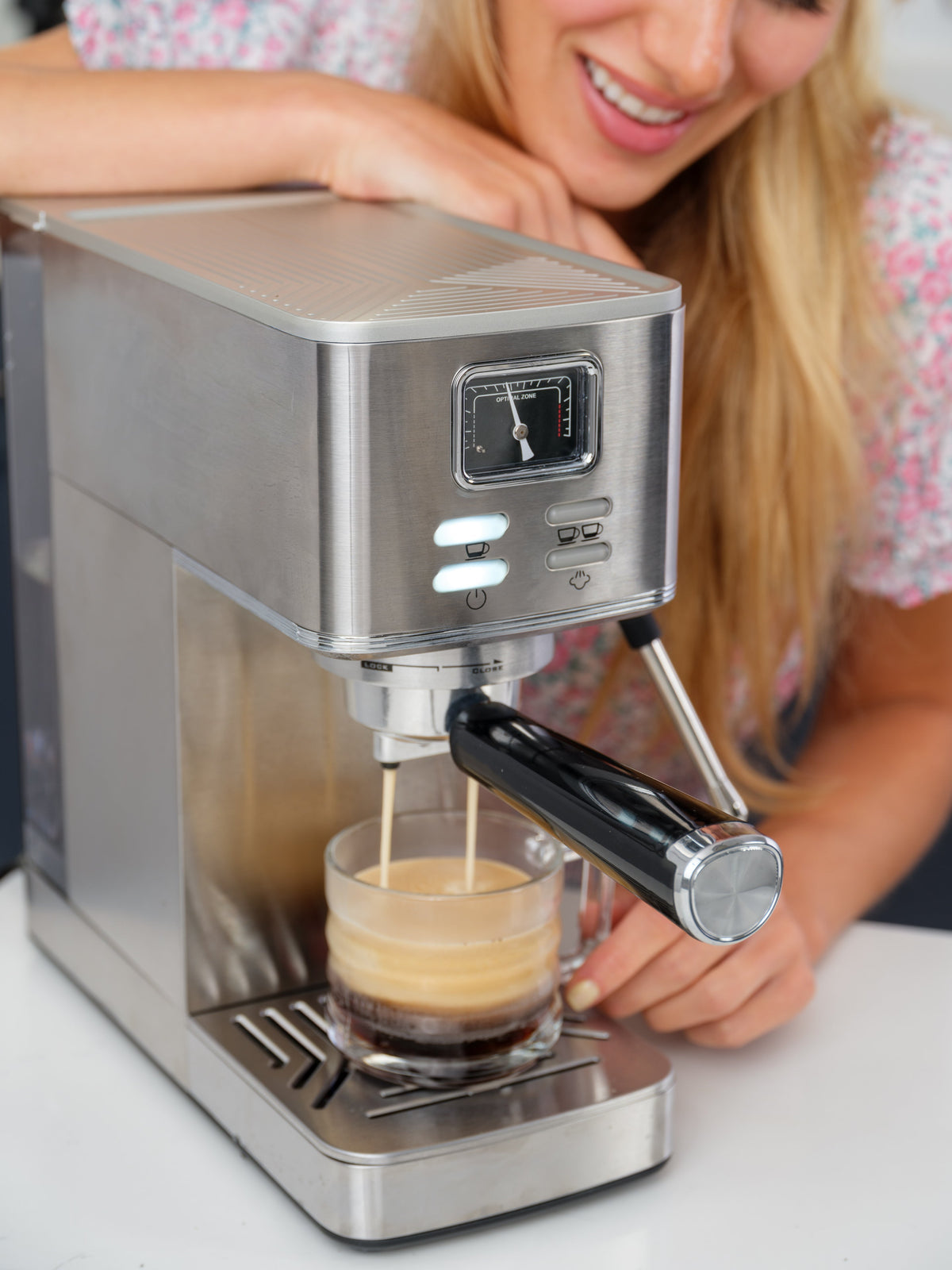 Kismile 20-bar Compact Espresso Machine