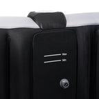 ZACHVO 120 Volt 3 – Person 120 – Jet Square Inflatable Hot Tub in Black