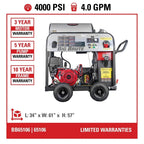 Simpson BB65106 Big Brute Professional 4000 PSI (Gas-Hot Water) Pressure Washer