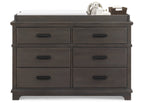 Asher 6 Drawer Dresser with Changing Top
