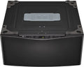 LG – SideKick 1.0 Cu. Ft. High-Efficiency Smart Top Load Pedestal Washer with 3-Motion Technology – Black steel
