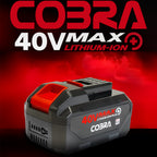 Cobra MX4140VX 41cm 40V MAX+ Lithium-Ion Push Cordless Lawn Mower (with 4Ah Battery & Charger)