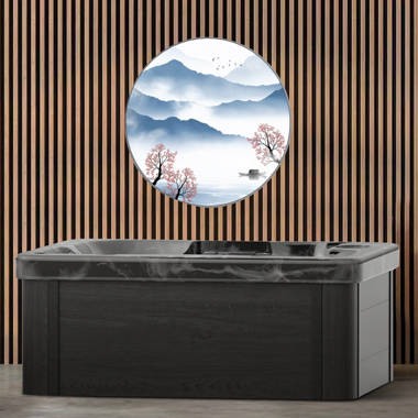 Luxuria Spas 4 – Person 51 – Jet Acrylic Square Hot Tub with Ozonator