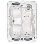 Anyi 110 Volt 1 – Person Solid Wood Rectangle Hot Tub