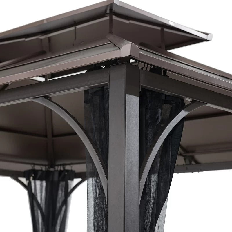 12 Ft. W x 10 Ft. D Steel Patio Gazebo