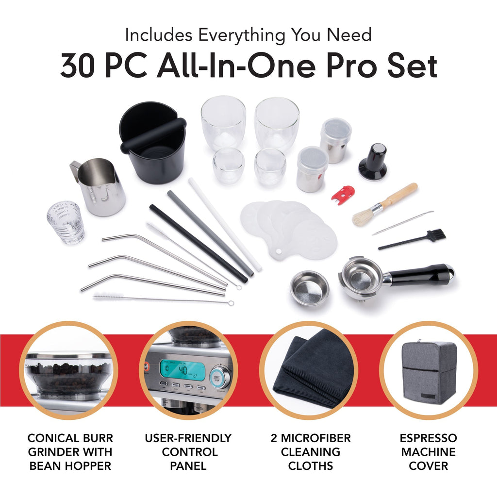 30-Piece Espresso Machine