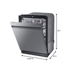 Samsung  24 in. Top Control Tall Tub Dishwasher in Fingerprint Resistant Stainless Steel with AutoRelease