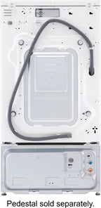 LG – 5.0 Cu. Ft. High-Efficiency Stackable Smart Front Load Washer with Steam and Built-In Intelligence – White