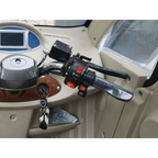 GIO GOLF ENCLOSED MOBILITY SCOOTER 60V 1200W, top speed 18mph, Range up to 30 miles, backup camera, heater, fan, alarm, media center, 500lb load capacity