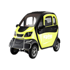 GIO GOLF ENCLOSED MOBILITY SCOOTER 60V 1200W, top speed 18mph, Range up to 30 miles, backup camera, heater, fan, alarm, media center, 500lb load capacity