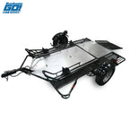 Go! Series Dual Rail Ride-Up Folding Motorcycle Trailer Discounted