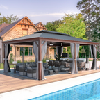 EROMMY 14X20 Large Gazebo with Sides and Hardtop