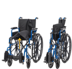 Drive Medical Blue Streak Wheelchair with Flip Back Desk Arms