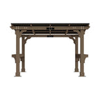 Alora Heavy-Duty Premium Wooden Grill Gazebo With Sloped Metal Roof