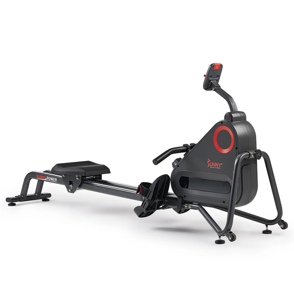 Premium Smart Quiet Dual Slide Rail Magnetic Rowing Machine