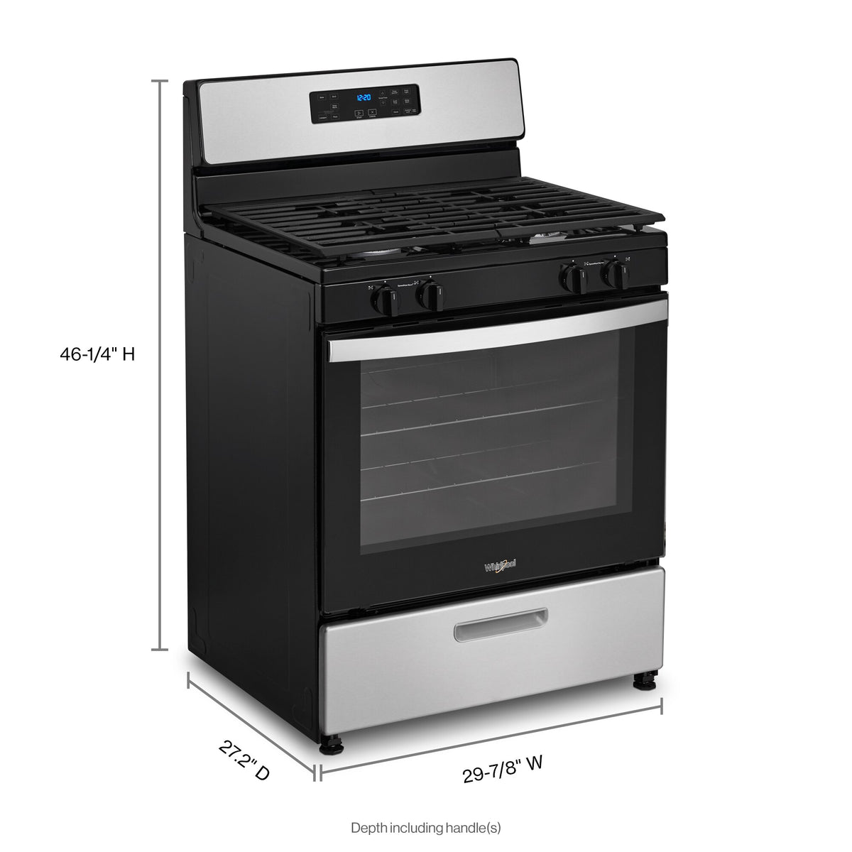 Whirlpool 5.1 Cu. Ft. Freestanding Gas Range with Broiler Drawer