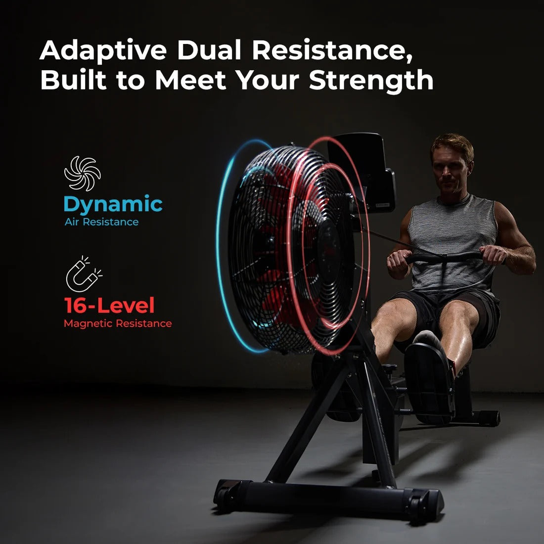 Premium Smart Magnetic Air Rower