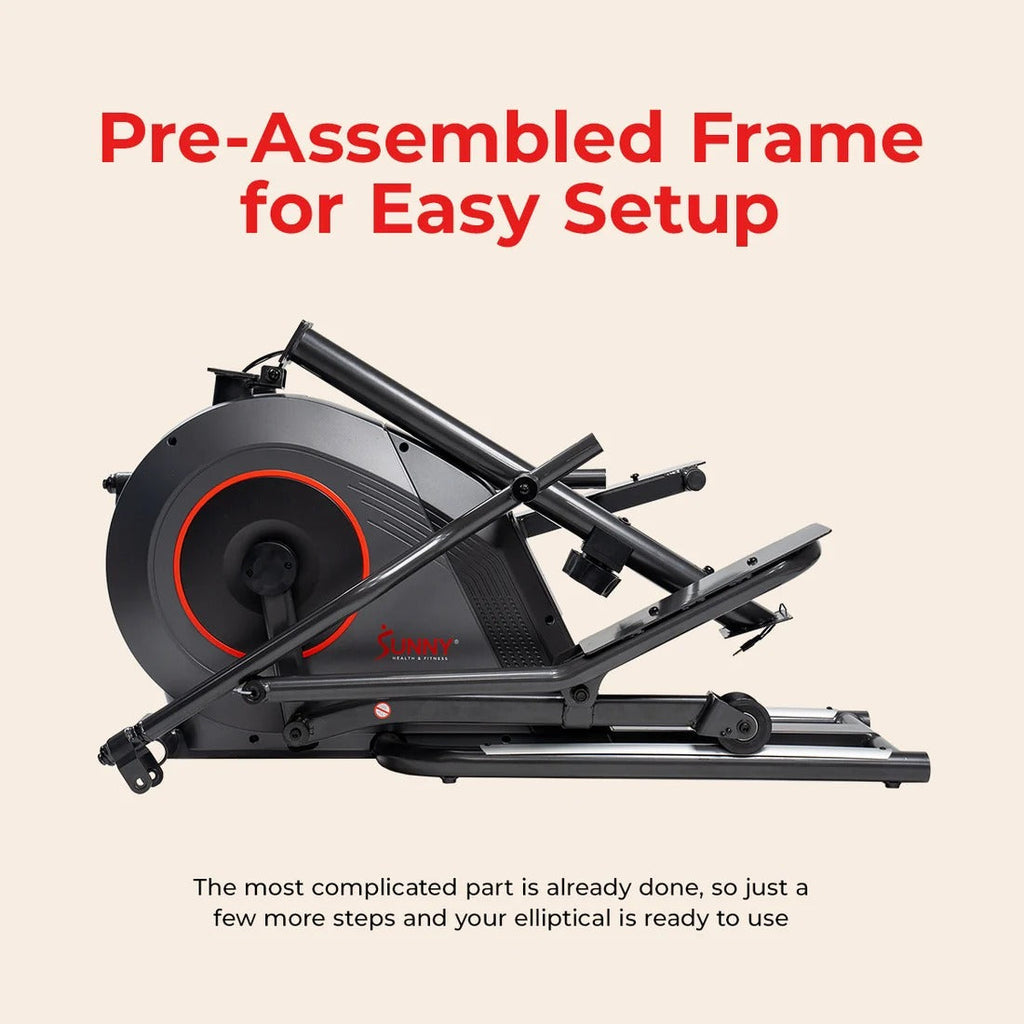 Silent Smart Elliptical Exerciser with 16” Long Stride Training Machine