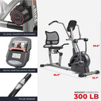 Performance Elite Magnetic Recumbent Elliptical Cross Trainer