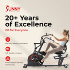 Premium Smart Programmable Electro-Magnetic Resistance Recumbent Elliptical Cross Trainer