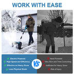 12 inches Cordless Snow Shovel with 2 Batteries