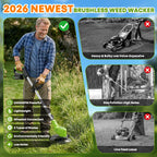 3 In 1 Cordless Grass Trimmer, Weed Eater and Edger