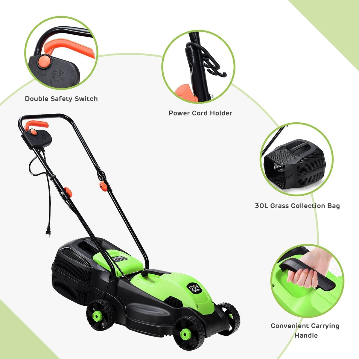 Lawnixer Electric Lawn Mower