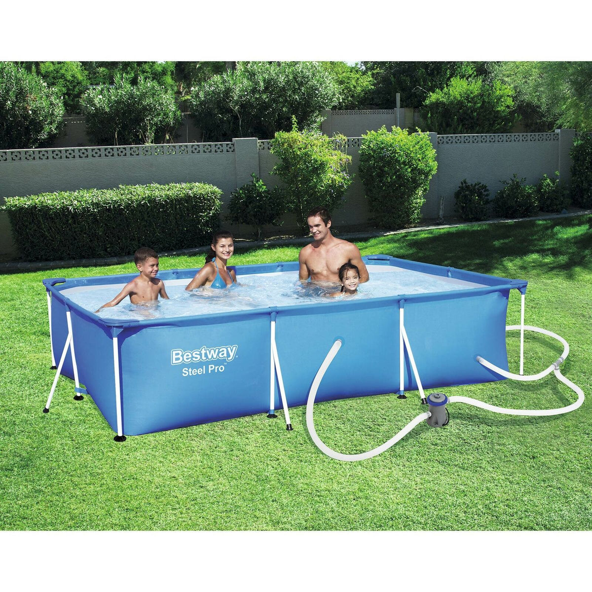 Bestway Steel Pro 118 x 79 x 26″ Frame Above Ground Pool Set