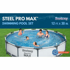 Bestway Steel Pro Max 12′ x 30″ Frame Above Ground Pool Set