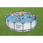 Bestway Steel Pro MAX 15’x48″ Round Above Ground Swimming Pool with Pump & Cover