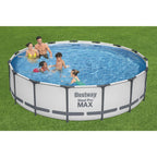 Bestway Steel Pro MAX 15’x42″ Round Above Ground Swimming Pool with Pump & Cover