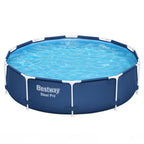 Bestway Steel Pro 10’x30″ Round Above Ground Swimming Pool Set with Filter Pump