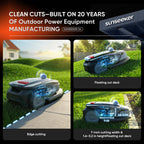 Sunseeker S4 Premium Bundle: Robot Mower with Garage & Blades Kit, No Boundary Wires