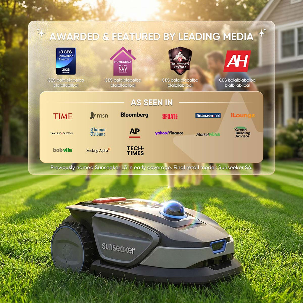 Sunseeker S4 LiDAR Robot Lawn Mower with Blade Kit — Wire-Free