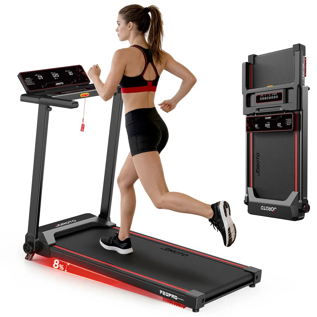 JOROTO F20PRO Laufband – 8% Steigung, 2,5 PS Motor & App-Steuerung